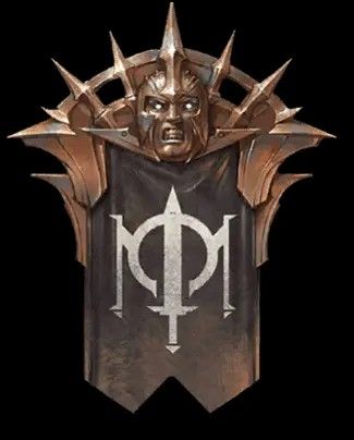 Character Portfolio, Rpg Icons, Battle Standard, Warhammer Quest, Heraldry Design, Flag Banners, Warhammer Art, Dark Elf, Game Ui