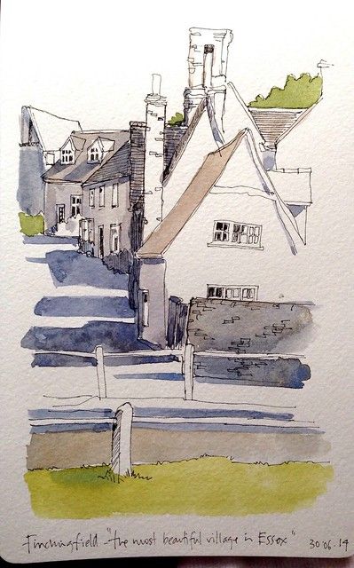 My line sketch from yesterday, with watercolour washes | Flickr John Harrison, Urban Sketch, Watercolor Architecture, Line Sketch, Watercolour Inspiration, Watercolor Sketchbook, 수��채화 그림, Watercolor Wash, Urban Sketchers