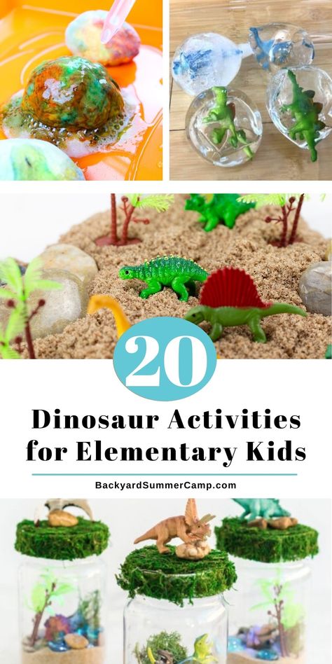 Dinosaur activities are a great way to plan some educational fun for kids, including games, crafts, and hands-on activities. Dinosaur Party Games Activities, Dinosaur Stem Activities Elementary, Dinovember Crafts, Dinosaur Summer Camp Activities, Dinosaur Stem Activities Preschool, Dinosaur Camp Activities, Dino Activities For Kids, Dinosaur Stem Activities, Dinosaur Games For Kids