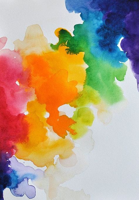 Bright Wall Art, Painting Rainbow, Watercolor Art Journal, Rainbow Painting, Visual Memory, Watercolor Paintings Abstract, Rainbow Wallpaper, Rainbow Abstract, Desenho Tattoo