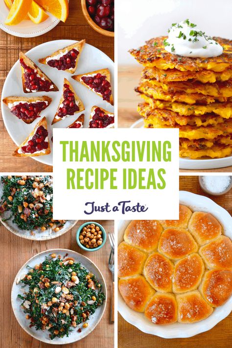 Take the stress out of your Thanksgiving feast with tried-and-tested recipes for any size crowd. Untraditional Thanksgiving Dinner, Untraditional Thanksgiving, Thanksgiving Recipe Ideas, Thanksgiving Food Ideas, Holiday Entertaining Food, Thanksgiving Dinner Ideas, Fluffy Dinner Rolls, Thanksgiving Dinner Menu, Just A Taste