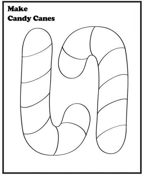 Free Printable Candy Cane Coloring Pages For Kids Candy Cane Template, Candy Cane Craft, Candy Cane Coloring Page, Candy Cane Crafts, Preschool Christmas Crafts, Christmas Kindergarten, Christmas School, Free Candy, Preschool Christmas