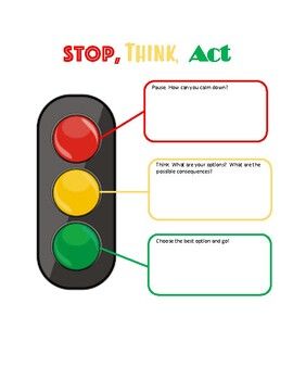 Stop Think Act, Social Work Activities, Play Therapy Activities, Social Emotional Activities, Mental Health Activities, Social Skills Groups, Stop And Think, Impulse Control, Social Emotional Learning Activities