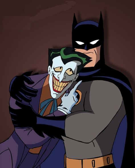 Batman And Joker Art, Batman X Joker, Joker Animated, Batman Telltale, Bat Joker, Batman And Joker, Batman Joker Wallpaper, Comic Collage, Batman Cartoon