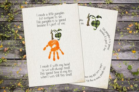 This Autumn Craft is perfect for daycare providers, ECE teachers, preschool classrooms, kindergarten students & homeschool families!  Kids will love decorating this fall printable with their very own handprint & learning to recite this adorable pumpkin poem! Grab yours on Etsy today! #pumpkin #pumpkincraft #kidscrafts #handprintart #handprintcrafts #falldecor #autumndecor #preschoolcraft #daycareart #ece #preschool #homeschoolart #homeschool #ntchat #kinderchat #kindergarten #kindercrafts Pumpkin Art For Kids, Thanksgiving Craftivity, Fall Handprint Art, Pumpkin Poem, Fall Handprint Crafts, Autumn Activity, Teacher Printables, Fall Classroom Decorations, Thanksgiving Prep