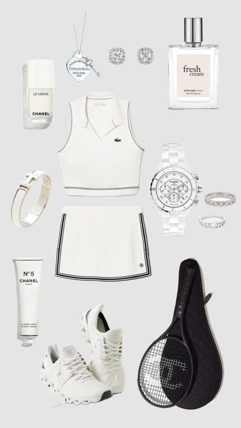 Golf Aesthetic Outfit, Tennis Editorial, Outfit Club, Cute Golf Outfit, Tennis Outfits, Lingerie Heels, Tennis Outfit Women, Tennis Outfit, Fasion Outfits