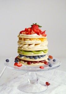 I love fruit pizza.  And I love the latest trend of cookie cakes.  So this is my interpretation of a cookie cake.  Its a  Fruit Pizza inspired Sugar Cookie Cake.  To assemble the cake: (recipe below) Bake sugar cookie dough into large round discs.  I used a 5 inch round wide cookie Fruit Cookie Cake, Rainbow Cookie Cake, Pizza Birthday Cake, Fruit Pizza Bar, Fruit Pizza Designs, Fruit Pizza Sugar Cookie Recipe, Fruit Sugar Cookies, Fruit Cookie, Fruit Cake Cookies