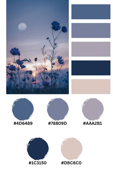 Color Palette Aesthetic Hex Code, Dusty Blue Hex Code, Navy Hex Code, Canva Color Combination Codes, Purple Blue White Color Palette, Canva Hex Colors, Artful Agenda Hex Codes, Color Combinations With Hex Codes, Colors That Go Good With Navy Blue