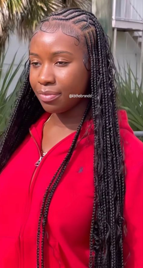 Summer Cornrows, Girls Braided Hairstyles Kids, Curly Hair Sew In, Box Braid Hair, Braided Hairstyles For Black Women Cornrows, Summer Braids, Hairstyle Idea, Birthday Hairstyles, Quick Natural Hair Styles