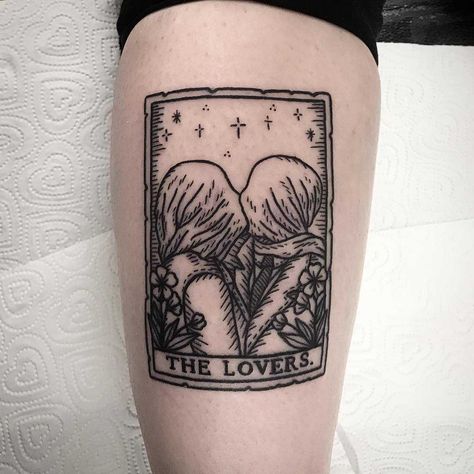 27 Tattoo, Lovers Tarot Card, Tarot Card Tattoo, Tarot Tattoo, The Lovers Tarot Card, Grunge Tattoo, The Lovers Tarot, Tattoos For Lovers, Inspiration Tattoos