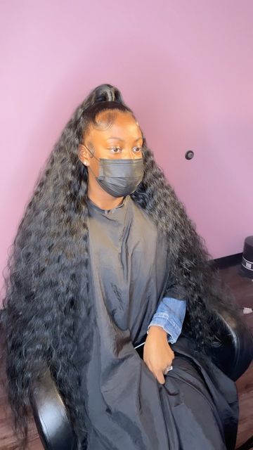 High Puffy Ponytail, Half Up Half Down High Ponytail, Puffy Ponytail Hairstyles, Puffy Ponytail, Half Down Ponytail, Half Up Half Down Ponytail, Down Ponytail, Quick Weave Styles, Extended Ponytail