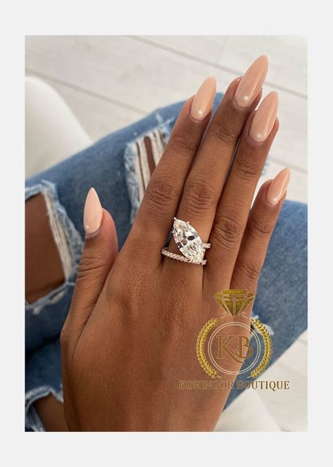 6 carat unique marquise cut Moissanite diamond solitaire Engagement\Bridal\propose\anniversary Ring with 18k\14k\10k White\Yellow\Rose Gold by KohinoorBoutique on Etsy Ring Images, Floating Diamond Ring, Marquise Cut Diamond Ring, Fresh Aesthetic, Moissanite Halo Ring, Engagement Ornaments, Stone Engraving, Marquise Ring, Pave Band