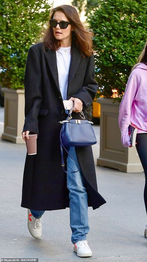 Fendi Peekaboo Mini Outfit, Fendi Peekaboo Mini, Katie Holmes Style, Fendi Peekaboo Bag, Peekaboo Bag, The Handmaid's Tale, Suri Cruise, Sneaker Outfits Women, Handmaid's Tale