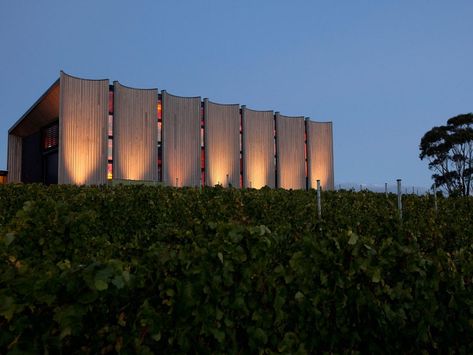 The Best Wine Resorts in the World | Condé Nast Traveler Wineries Architecture, Hobart Tasmania, Tasmania Australia, Cellar Door, Best Wine, Prefabricated Houses, Sustainable Tourism, Light Magic, Conde Nast Traveler