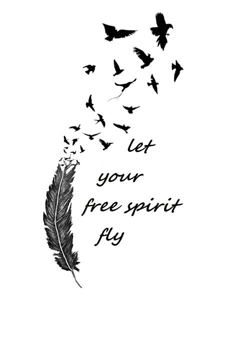 let your free spirit lies vandenheede https://www.facebook.com/pages/Good-Vibes/132257616887146 Tattoo For Free Spirit, Let Your Soul And Spirit Fly Into The Mystic Tattoo, Free Spirit Tattoo Symbol, Free Spirit Drawing, Free Spirit Symbol, Free Spirit Tattoo Ideas, Rock Sketch, Free Spirit Tattoo, Hippie Tattoo