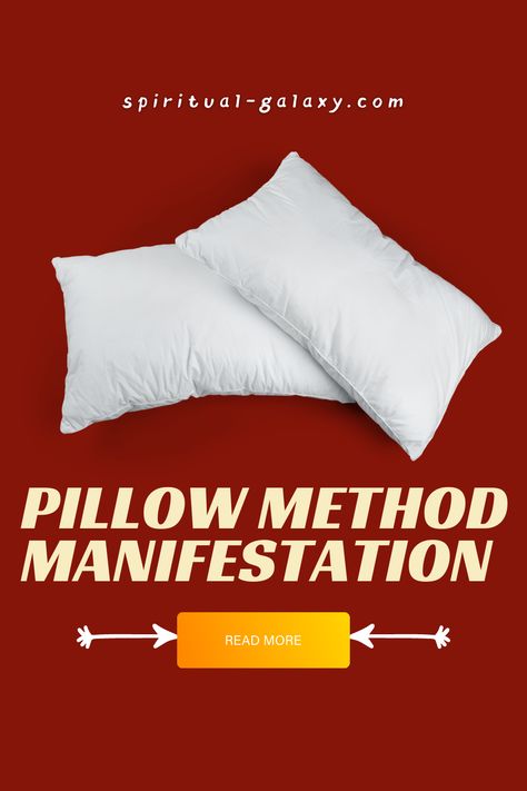 Pillow Method Manifestation – How To Do It? - Have you heard about the Pillow Method? Here's a detailed guide and review regarding the manifestation method that can be helpful to you! Continue reading to learn more. #manifestation #manifestationmethods #pillowmethodmanifestation #affirmations #spirituality Pillow Method Manifestation, The Pillow Method, Pillow Method, Divine Feminine Spirituality, Break Bad Habits, Set Your Goals, Manifestation Board, Good Grades, Going Home