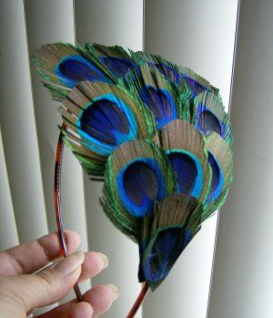 Peacock headband. Peacock Eyeshadow, Peacock Aesthetic, Peacock Crown, Peacock Headband, Peacock Tutu, Ballet Tiaras, Carnaval Outfit, Fascinator Hats Diy, Peacock Costume