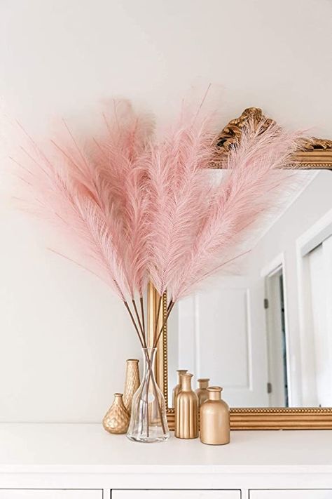 Business Rebranding, Dried Pampas Grass Decor, Floor Vase Fillers, Tan Man, Deco Spa, Pink Pampas, Pink Pampas Grass, Faux Pampas, Lash Room Decor