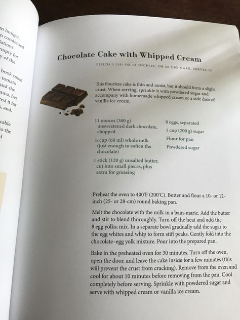 The Best Thing I Ever Ate! Audrey Hepburn’s Chocolate Cake Recipe… – Amy's Blog Audrey Hepburn Recipes, Chocolat Movie Recipes, Audrey Hepburn Pasta Recipe, Katherine Hepburn Brownies, Audrey Hepburn Cake, Advice From Audrey Hepburn, Audrey Kitching Scene, Fitness Foods, Whipped Cream Cakes