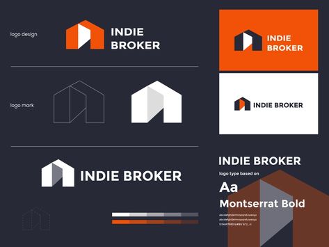 Broker Logo, Logo Proposal, Brand Colors Inspiration, Lightning Bolt Tattoo, Bolt Tattoo, Property Branding, Construction Logo Design, Colors Inspiration, Logo Presentation