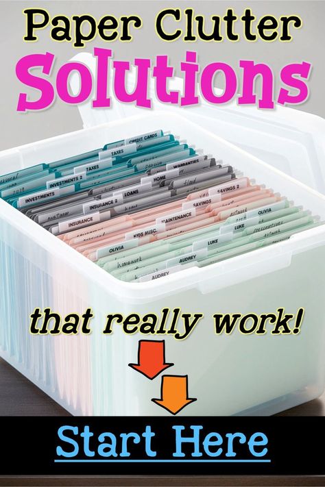 Paper Clutter SOLUTIONS! Uncluttering your home and don't know how to eliminate paper clutter in your house or where to START? Try these simple paper clutter solutions to sort and organize your bills, paperwork, school papers and important documents in your home WITHOUT feeling overwhelmed! How To Organize Important Papers At Home, How To Organize Important Documents, Paper Clutter Solutions, Organize Paperwork, Desk Organization Tips, Car Organizers, Paper Clutter Organization, Clutter Solutions, Organizing Life