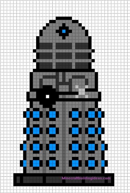 Ggh Minecraft Pixel Art Templates, Doctor Who Crochet, Doctor Who Crafts, Modele Pixel Art, Pixel Art Templates, Art Templates, 8bit Art, Geek Crafts, Pixel Crochet