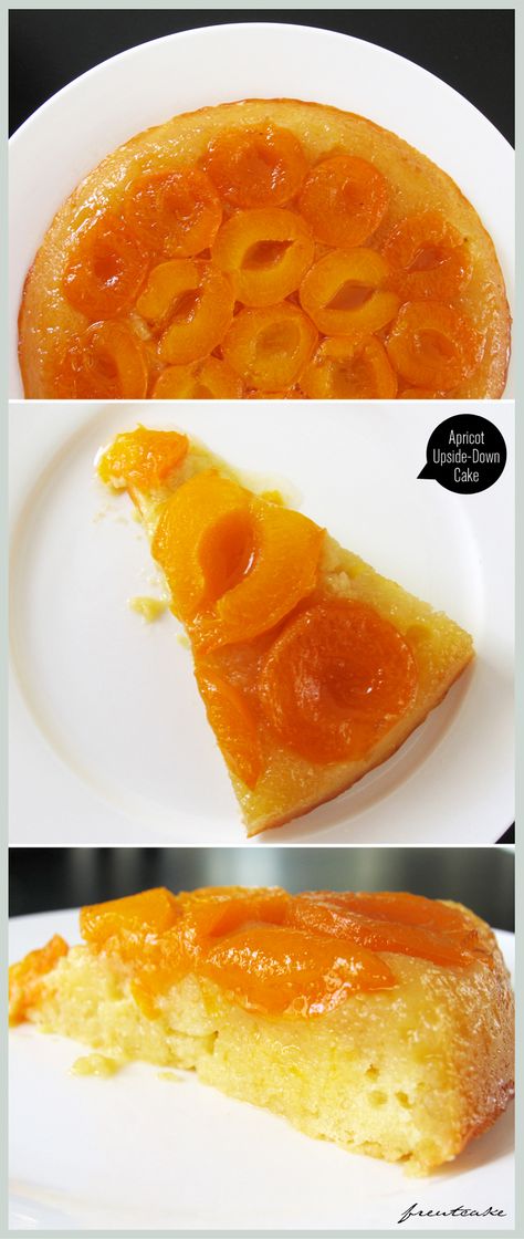 Apricot Cake - Just ordered a box of apricots, so I will be trying this. Apricot Upside Down Cake, Apricot Jam Recipes, Apricot Cake, Apricot Recipes, Gourmet Desserts, Plum Cake, Barefoot Contessa, A Piece Of Cake, Upside Down Cake