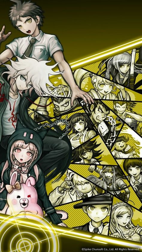 Danganronpa Wallpaper, Danganronpa 2, Danganronpa, The Story, Wallpapers, Yellow, Anime, Black