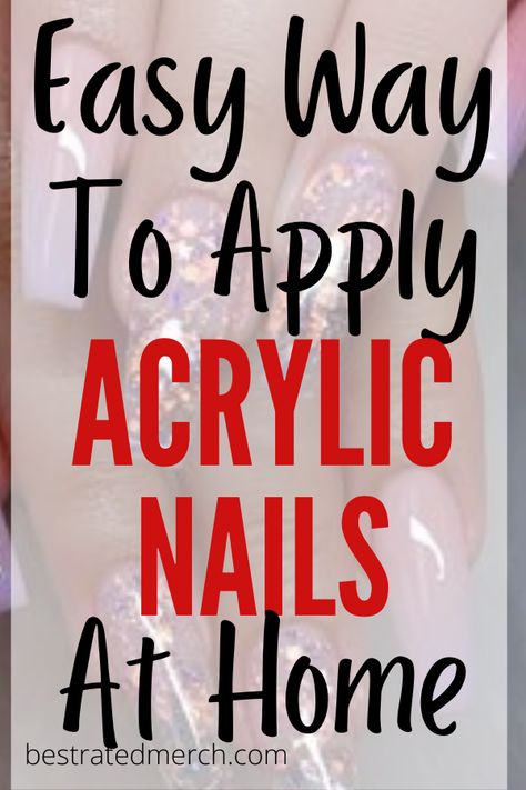 How To Apply Acrylic Nails Step By Step, Beginner Acrylic Nails Tutorials, Acrylic Nails Tutorials, Beginner Acrylic Nails, How To Do Acrylic Nails At Home, Diy Acrylic Nails At Home, Nails Beginners, Apply Acrylic Nails, Nails At Home Easy