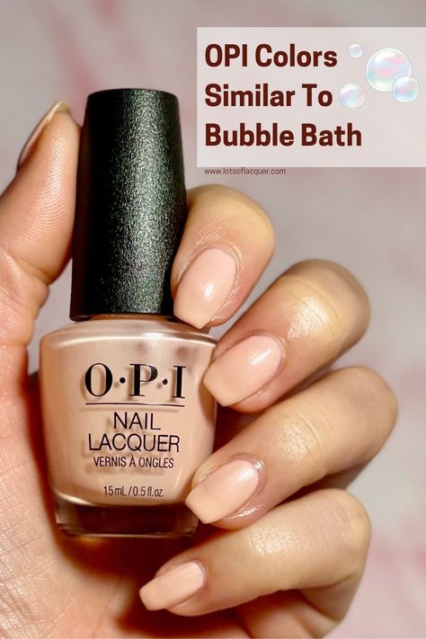 OPI Bubble Bath swatch with text overlay OPI Colors Similar To Bubble Bath Opi Dip Powder Nails, Peach Nail Polish, Opi Bubble Bath, Opi Colors, Opi Nail Colors, Beautiful Nail Polish, Peach Nails, Text Overlay, Dip Powder Nails