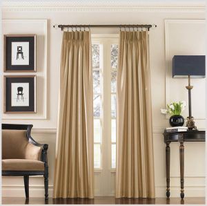 Shop The Look | Look Books Filled With Style & Design Faux Silk Curtains, Tab Curtains, Pinch Pleat Curtains, Curtain Length, Silk Curtains, Curtains Width, Custom Drapes, Drapery Rods, Darkening Curtains