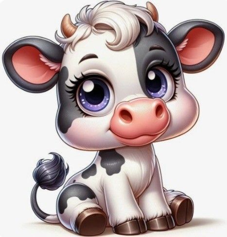 Cute Cartoon Cow Drawings, Cow Sketch Cute, Cow Cartoon, Stitch Stuffed Animal, Cow Sketch, Cow Drawing, Disney Drawings Sketches, Cartoon Cow, Easy Love Drawings