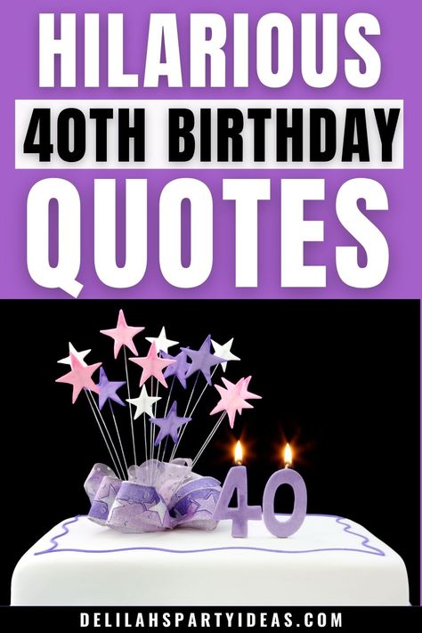 Say goodbye to your thirties with a laugh! Our funny 40th birthday quotes are perfect for husbands, wives, sisters, and best friends. Share them to spread the joy and make their milestone birthday extra special. Sayings For 40th Birthday, 40th Birthday Wishes For Sister, Funny 40th Birthday Quotes Woman, 40th Birthday Cake Sayings, 40 Th Birthday Quotes, 40th Birthday Signs Funny, Funny 40th Birthday Cake For Women, 40 Birthday Sayings, Forty Birthday Quotes