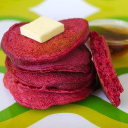 baby and toddler recipes, by far the best website for fun healthy kids food! Beet Pancakes, Zucchini Quiche, Red Velvet Pancakes, Buah Naga, Toddler Recipes, Red Beets, Kids Food, Best Website, Healthy Meals For Kids