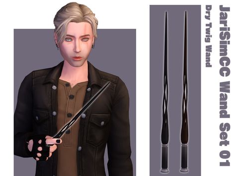 JariSimCC Wand Set 01 Sims 4 Realm Of Magic, Custom Wands, Wand Designs, Zombie Christmas, Maxis Match Cc, Eye Texture, Sims 4 Cc, Sims 4 Custom Content, Magic Wand