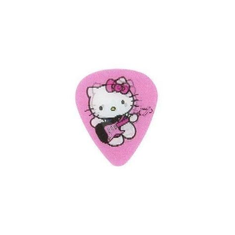 Pink Guitar Pick, Carrd Icons, Hello Kitty Guitar, Cool Guitar Picks, Indie Music Playlist, Pink Guitar, Aesthetic Objects, Kitty Accessories, Guitar Pics