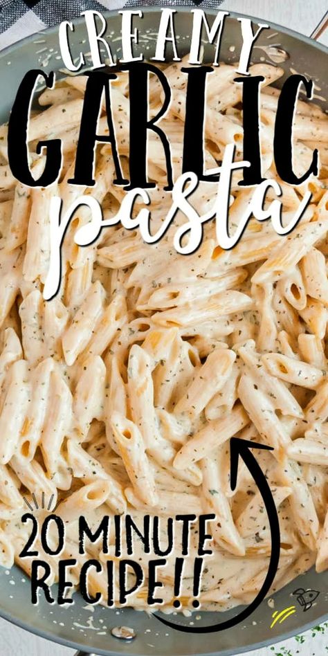 Baked White Pasta, Cream Of Chicken Pasta Sauce, Quick White Sauce For Pasta, White Sauce Recipe Pasta, Creamy White Sauce For Pasta, Pasta Recipes White Sauce, White Pasta Recipes, Garlic Butter Sauce For Pasta, Garlic Cream Pasta