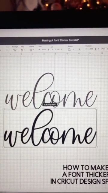 Cricut Hacks | Crafts | DIY on Instagram: "How to make a font thicker in design space. This is a hack for fonts without a 'bold' option. Super easy to cut. -------- Follow @cricuthackers for daily content on the best tips and tricks for cricut lovers. Turn the save button black 🖤 Daily reminder: You're doing great. It's okay to make mistakes sometimes ♡ Creds @rusticdesignsky ------- #cricutmade#cricutcrafts#cricutcreations#cricutvinyl#cricutexplore#cricutjoy#cricutproject#cricutlife#cricut Cricut Joy Hacks Tips And Tricks, Cricut Blades, Cricut Air 2, Cricut Hacks, You're Doing Great, Cricut Air, Free Svgs, Cricut Tips, Big Letters