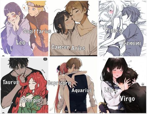 Zodiac Capricorn Anime Characters, Zodiac Signs As Anime Couples, Anime Zodiac Signs Couples, Zodiac Signs Couples, Zodiac Couples, Astrology Calendar, Zodiac Sign Fashion, Zodiac Characters, Anime Zodiac