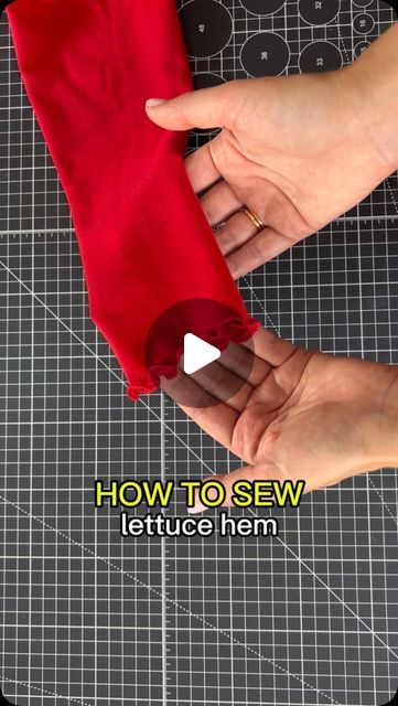 Julija Gobere on Instagram: "A quick and simple technique - lettuce hem🤩🤗  #sewingtutorial #learntosew #howtosew" Sewing Hems, Lettuce Hem, September 10, Tres Chic, Learn To Sew, Sewing Tips, Sewing Techniques, Chic Fashion, Styles Fashion