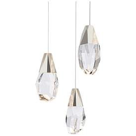 Schonbek Martini 3 Light LED Multi-Light Crystal Pendant Crystal Chandelier Living Room, Living Room Lighting Tips, Schonbek Lighting, Gold Pendant Lighting, Light Crystal, Multi Light Pendant, Mini Pendant Lights, Buy Crystals, Modern Pendant