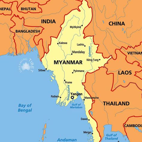 Myanmar Map Drawing, Myanmar Map, Sittwe, Mawlamyine, Pathein, Continents And Countries, Color Drawing, Cute Backgrounds For Phones, Yangon