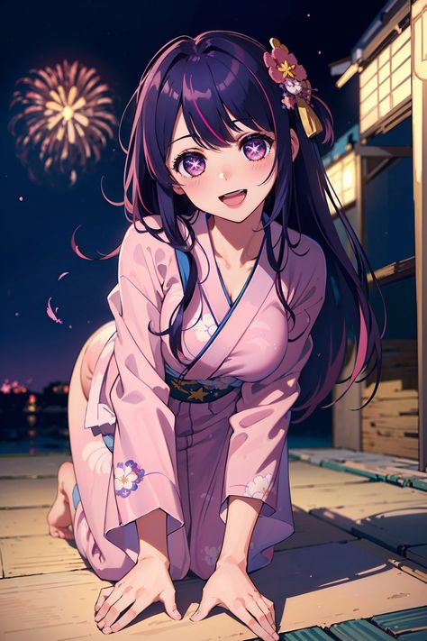 Anime Yukata, Anime Crossover, Yukata, Art Beautiful, Digimon, Cute Anime Character, Kos, Anime Art, Fan Art