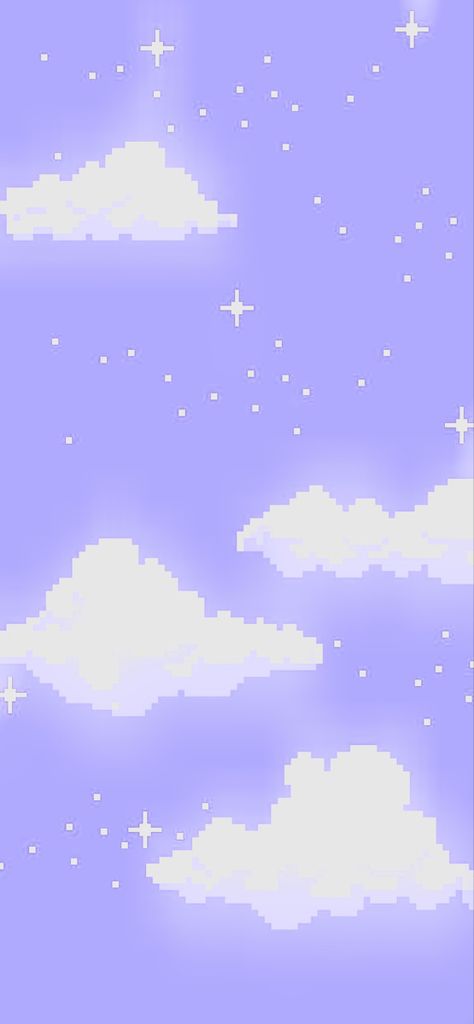 Lavender Keyboard Wallpaper, Pixel Art Aesthetic Wallpaper, Purple Wallpaper Pixel Art, Purple Pixel Aesthetic, Cute Pixel Art Aesthetic, Purple Pixelated Wallpaper, Pixel Clouds Wallpaper, Pixel Sky, Cute Pixel Art