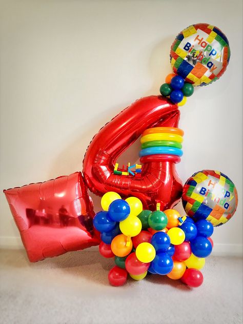 Lego Balloons, Link Balloons, Karaoke Party, Balloon Arrangements, Tropical Colors, Decorations Party, Balloon Decorations Party, Party Entertainment, Balloon Bouquet