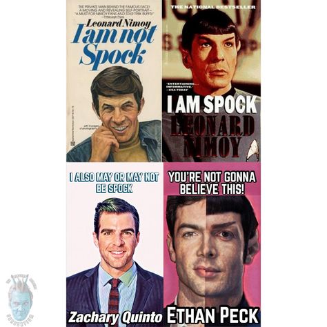 Spock Zachary Quinto, Captain Spock, Star Train, Leonard Nimoy Spock, Comic Illustrations, Star Trek Spock, Zachary Quinto, Leonard Nimoy, Train Wreck