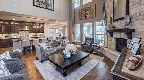 The Zen of New Home Shopping in Greater Austin, TX: Utilizing Virtual Tours - Second House on the Right Black Living Room Decor, Taylor Morrison, Window Treatments Living Room, Home Shopping, Black Living Room, Gathering Room, Austin Homes, The Zen, Round Rock