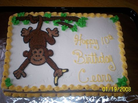 monkey with banana cake tree | monkey in tree — Birthday Cakes Monkey In Tree, Monkey Birthday Cakes, Safari Baby Shower Cake, Monkey Birthday Parties, Birthday Party Decorations For Adults, New Birthday Cake, Monkey Cake, Cake With Buttercream, Cake Kids