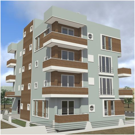 North Facing House, 3 Storey House Design, Single Floor House Design, Block Of Flats, Duplex House Plans, Architectural Design House Plans, Apartment Plans, Bed Furniture Design, House Front Design