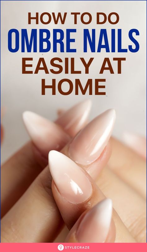 Diy Ombre Nails Tutorial, Trendy Short Nail Designs, Ombre Nail Art Tutorial, Gradient Nails Tutorial, Ombre Nail Diy, Diy Ombre Hair, Ombre Nail Polish, Ombre Nails Tutorial, How To Do Ombre